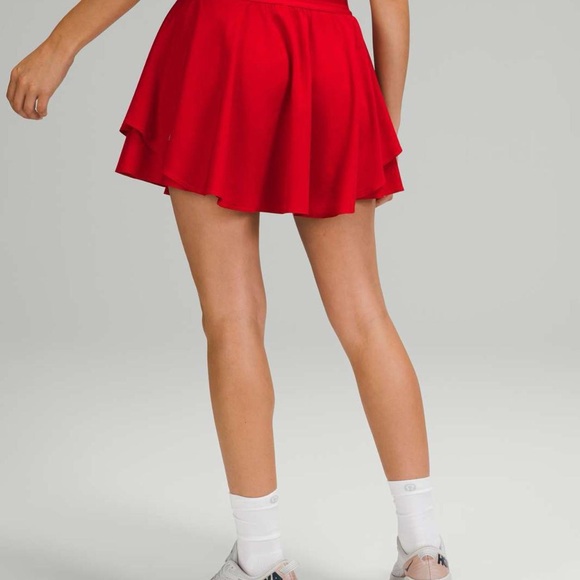 LULULEMON Court Rival Tennis Skirt Red Size 8 (Long Length) - Picture 6 of 6